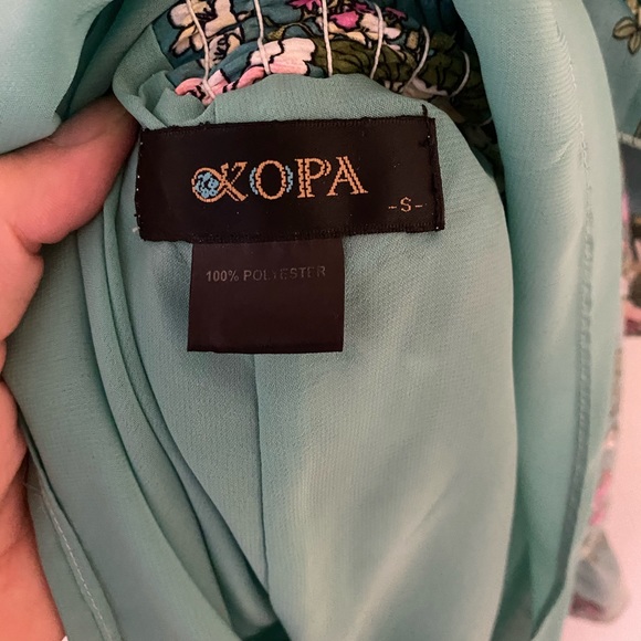 100% silk dress, size S, elastic waist - Picture 6 of 6